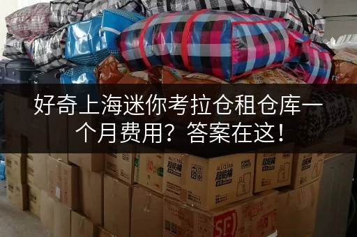 好奇上海迷你考拉仓租仓库一个月费用？答案在这！