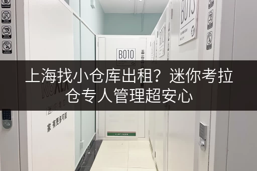 上海找小仓库出租？迷你考拉仓专人管理超安心