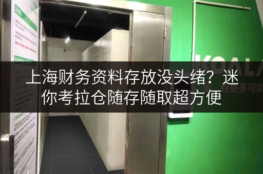 上海财务资料存放没头绪?迷你考拉仓随存随取超方便 上海财务资料存放没头绪?迷你考拉仓随存随取超方便