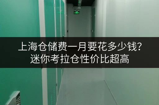 上海仓储费一月要花多少钱？迷你考拉仓性价比超高