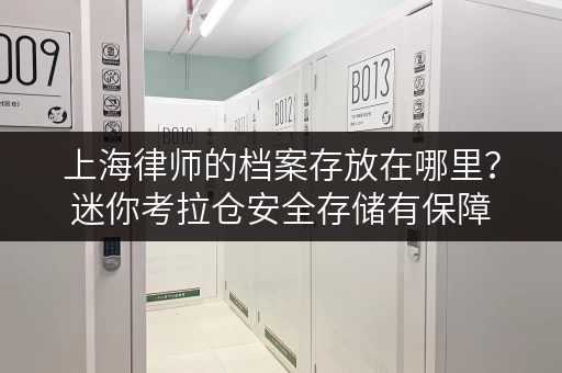 上海律师的档案存放在哪里？迷你考拉仓安全存储有保障