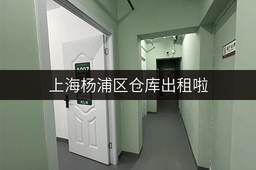 上海杨浦区仓库出租啦，24小时监控，适合电商存货和家庭储物