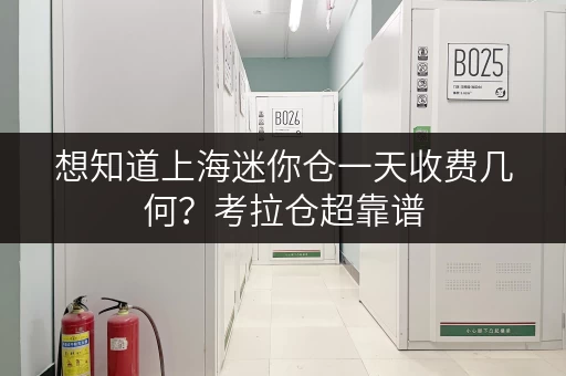 想知道上海迷你仓一天收费几何？考拉仓超靠谱