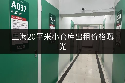上海20平米小仓库出租价格曝光，到底多少钱