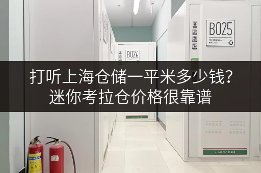 打听上海仓储一平米多少钱？迷你考拉仓价格很靠谱