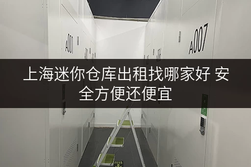 上海迷你仓库出租找哪家好 安全方便还便宜