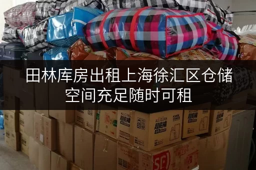 田林库房出租上海徐汇区仓储空间充足随时可租
