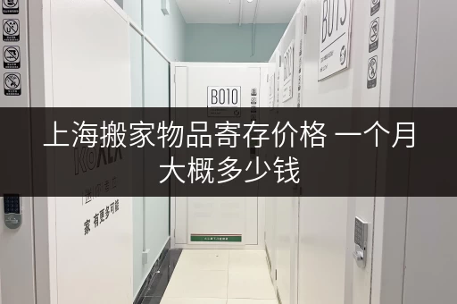 上海搬家物品寄存价格 一个月大概多少钱