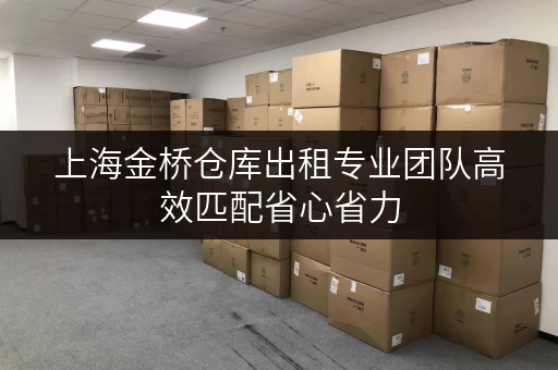 上海金桥仓库出租专业团队高效匹配省心省力