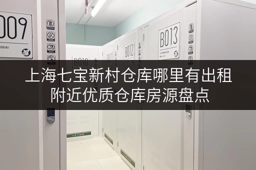 上海七宝新村仓库哪里有出租 附近优质仓库房源盘点