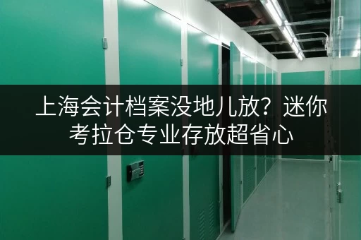 上海会计档案没地儿放？迷你考拉仓专业存放超省心