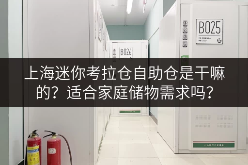上海迷你考拉仓自助仓是干嘛的？适合家庭储物需求吗？
