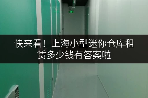 快来看！上海小型迷你仓库租赁多少钱有答案啦