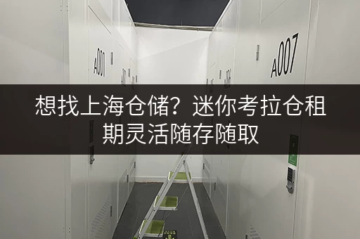 想找上海仓储？迷你考拉仓租期灵活随存随取