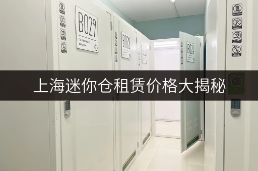 上海迷你仓租赁价格大揭秘，考拉仓安全又实惠