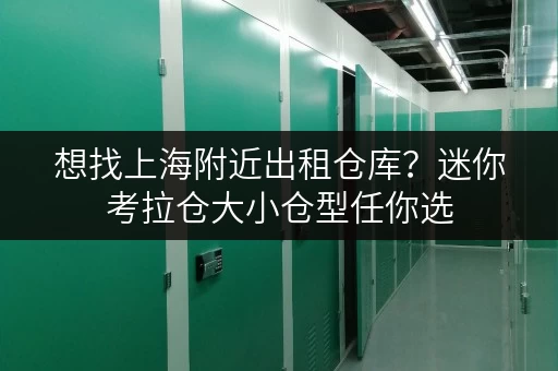 想找上海附近出租仓库？迷你考拉仓大小仓型任你选