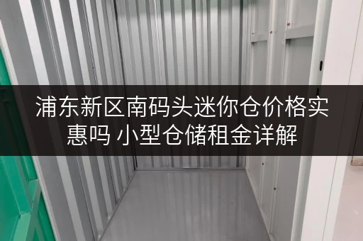 浦东新区南码头迷你仓价格实惠吗 小型仓储租金详解