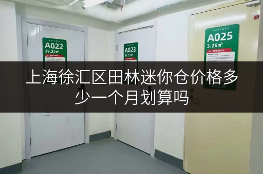 上海徐汇区田林迷你仓价格多少一个月划算吗