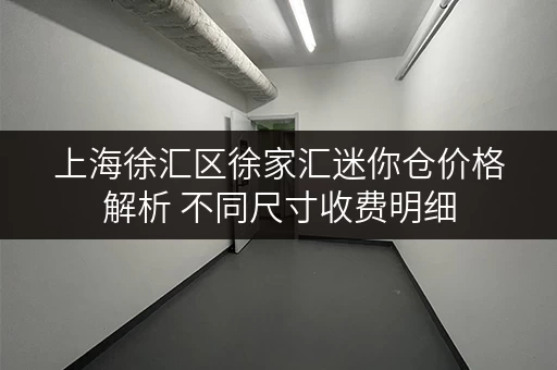 上海徐汇区徐家汇迷你仓价格解析 不同尺寸收费明细
