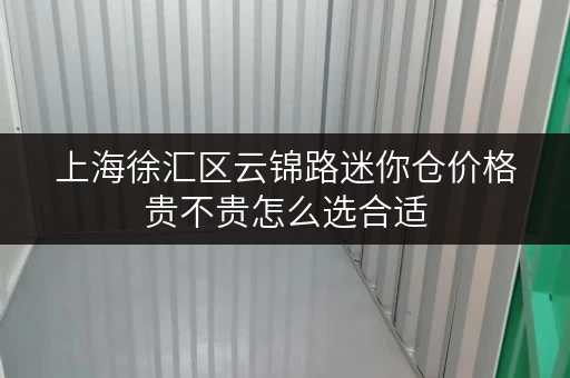 上海徐汇区云锦路迷你仓价格贵不贵怎么选合适