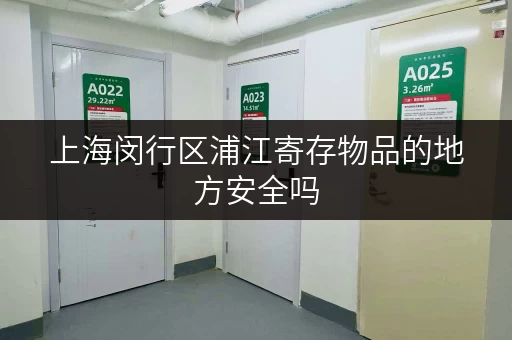 上海闵行区浦江寄存物品的地方安全吗