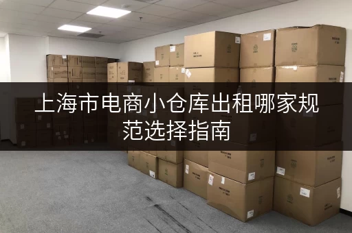 上海市电商小仓库出租哪家规范选择指南