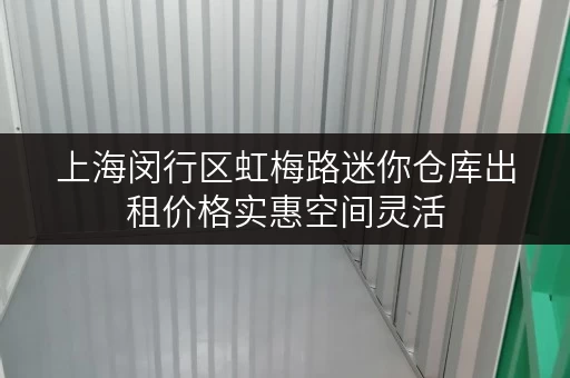 上海闵行区虹梅路迷你仓库出租价格实惠空间灵活