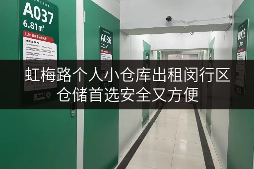 虹梅路个人小仓库出租闵行区仓储首选安全又方便
