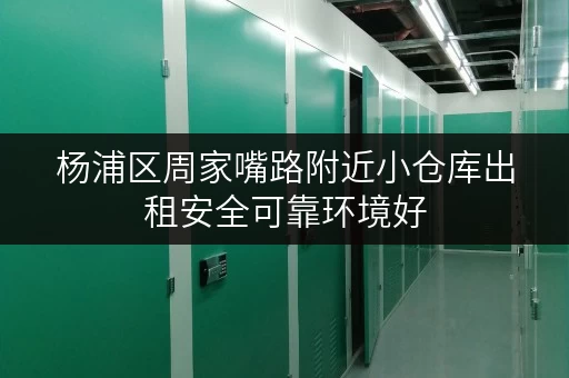 杨浦区周家嘴路附近小仓库出租安全可靠环境好
