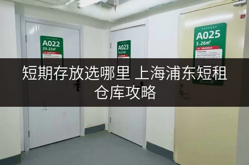 短期存放选哪里 上海浦东短租仓库攻略