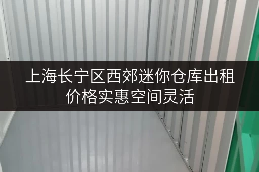 上海长宁区西郊迷你仓库出租价格实惠空间灵活