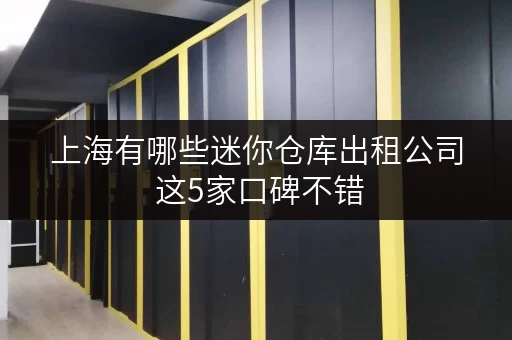 上海有哪些迷你仓库出租公司 这5家口碑不错