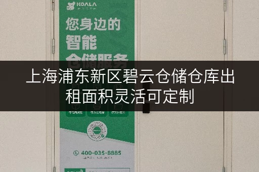 上海浦东新区碧云仓储仓库出租面积灵活可定制