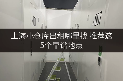 上海小仓库出租哪里找 推荐这5个靠谱地点
