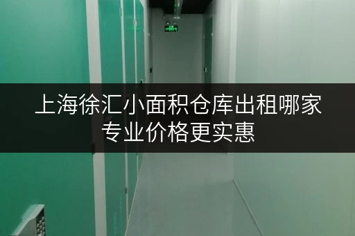 上海徐汇小面积仓库出租哪家专业价格更实惠
