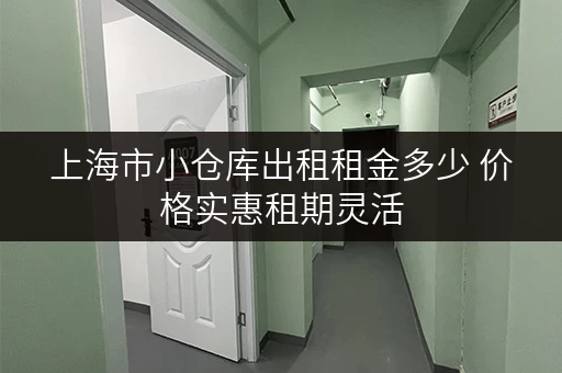 上海市小仓库出租租金多少 价格实惠租期灵活