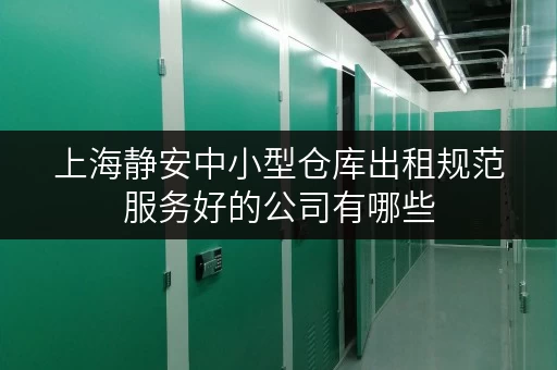 上海静安中小型仓库出租规范服务好的公司有哪些