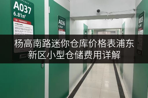 杨高南路迷你仓库价格表浦东新区小型仓储费用详解 杨高南路迷你仓库价格表浦东新区小型仓储费用详解