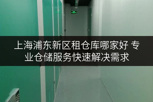 上海浦东新区租仓库哪家好 专业仓储服务快速解决需求 上海浦东新区租仓库哪家好 专业仓储服务快速解决需求