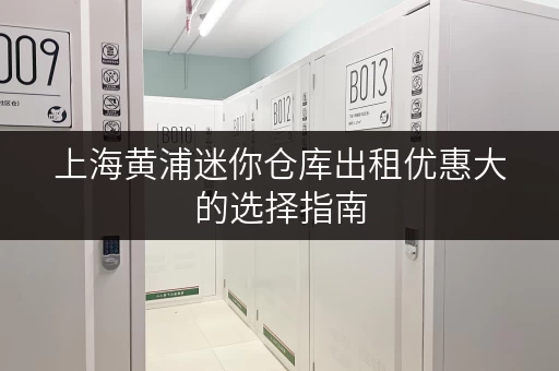 上海黄浦迷你仓库出租优惠大的选择指南