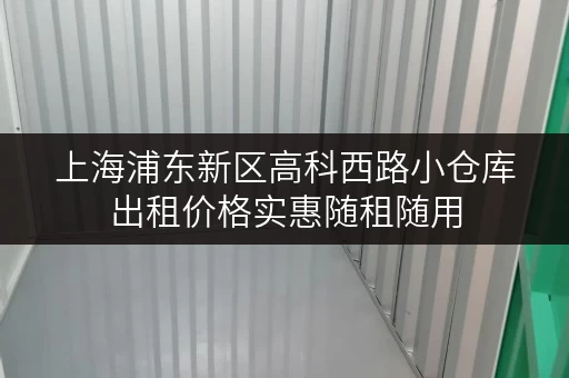 上海浦东新区高科西路小仓库出租价格实惠随租随用 上海浦东新区高科西路小仓库出租价格实惠随租随用