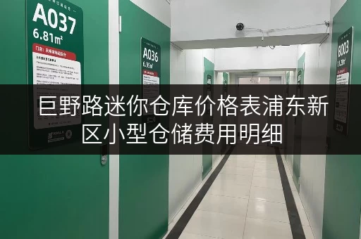 巨野路迷你仓库价格表浦东新区小型仓储费用明细 巨野路迷你仓库价格表浦东新区小型仓储费用明细