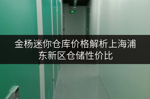 金杨迷你仓库价格解析上海浦东新区仓储性价比 金杨迷你仓库价格解析上海浦东新区仓储性价比