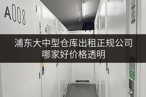 浦东大中型仓库出租正规公司哪家好价格透明