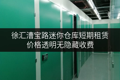 徐汇漕宝路迷你仓库短期租赁价格透明无隐藏收费