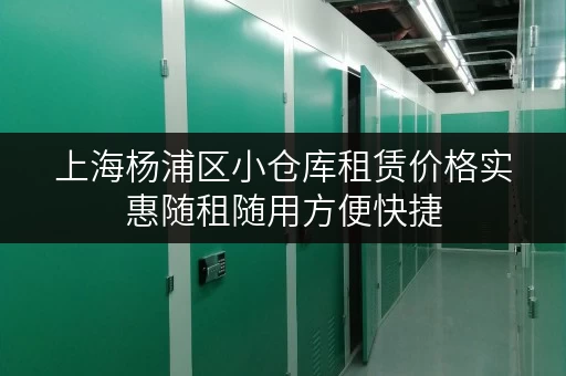 上海杨浦区小仓库租赁价格实惠随租随用方便快捷