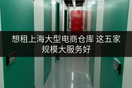 想租上海大型电商仓库 这五家规模大服务好 想租上海大型电商仓库 这五家规模大服务好