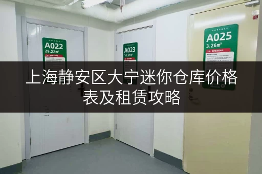 上海静安区大宁迷你仓库价格表及租赁攻略
