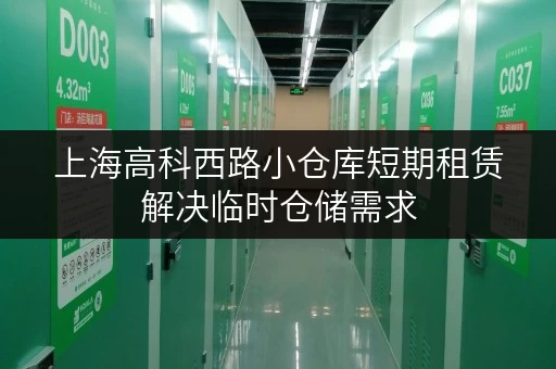 上海高科西路小仓库短期租赁解决临时仓储需求 上海高科西路小仓库短期租赁解决临时仓储需求