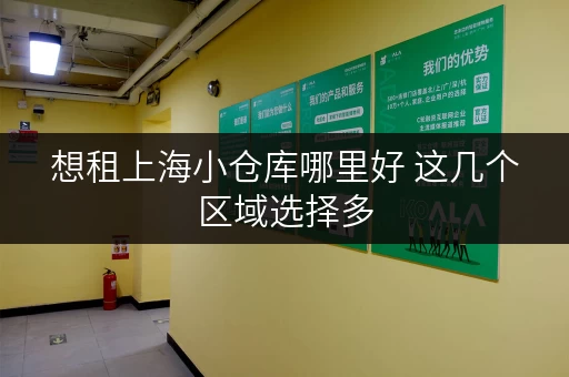 想租上海小仓库哪里好 这几个区域选择多
